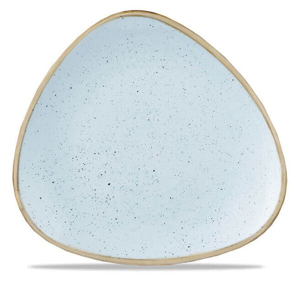 Churchill Stonecast Duck Egg Blue Piatto Triangolare Cm 19,2 Porcellana Vetrificata Blu