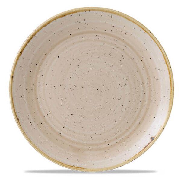 Churchill Stonecast Nutmeg Cream Piatto Frutta Cm 21,7 in Porcellana Vetrificata Crema