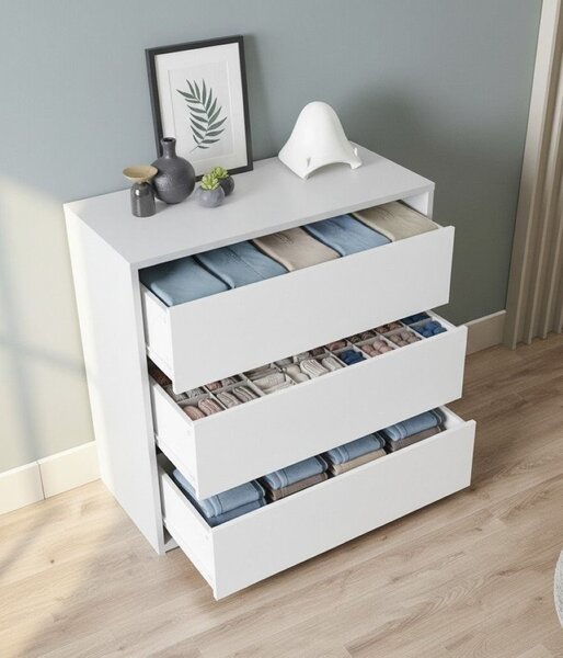 Cassettiera moderna bianca 60x57h cm - Antar