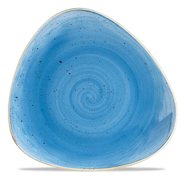 Churchill Stonecast Cornflower Blue Piatto Triangolare Cm 19,2 Porcellana Vetrificata Blu