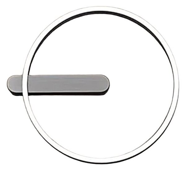 Plafoniera moderna perenz off 8426 gr ct led cct biemissione metallo grigio spazzolato - Perenz