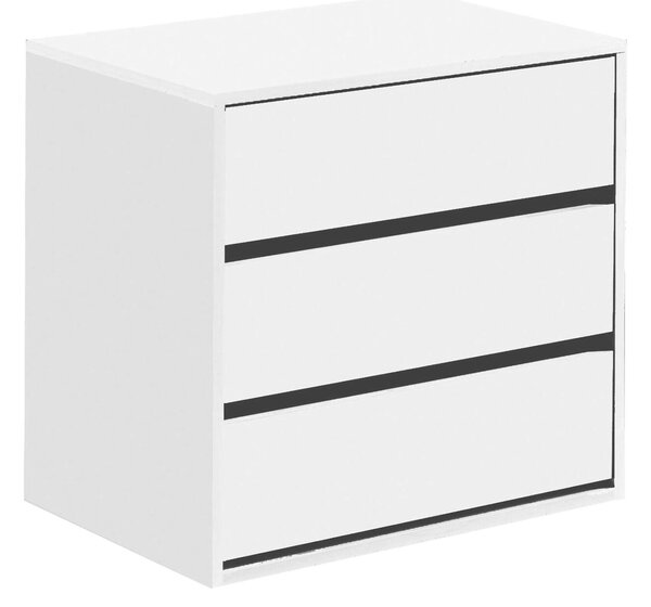 Cassettiera moderna bianca 60x57h cm - Antar