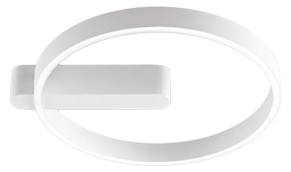 Plafoniera moderna perenz off 8426 b ct led cct biemissione metallo bianco opaco - Perenz
