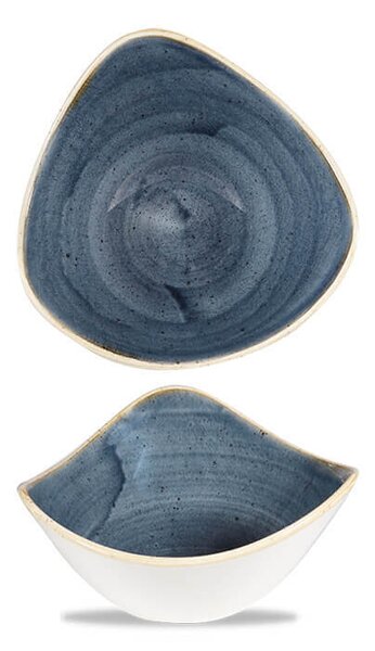 Churchill Stonecast Blueberry Piatto Triangolare Fondo Cm 15,3 Porcellana Vetrificata Mirtillo