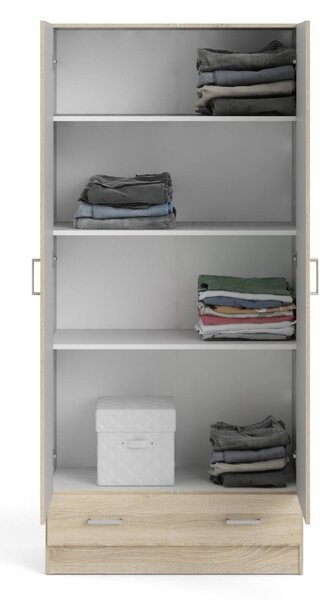Armadio quercia con cassetto 79x170h cm - Amylya