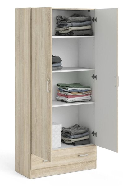 Armadio quercia con cassetto 79x170h cm - Amylya