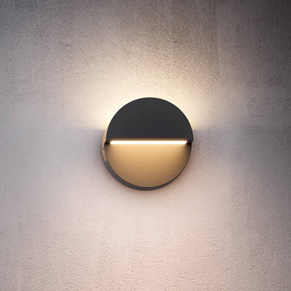 Philips Applique da esterni a LED Valor UE, Nero, Alluminio, Moderno, Applique LED da esterni