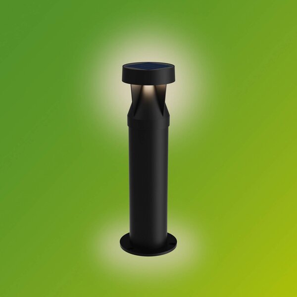 Philips Lampioncino LED solare Avery, nero, IP44 Avery, Nero, Plastica, Lampade solari