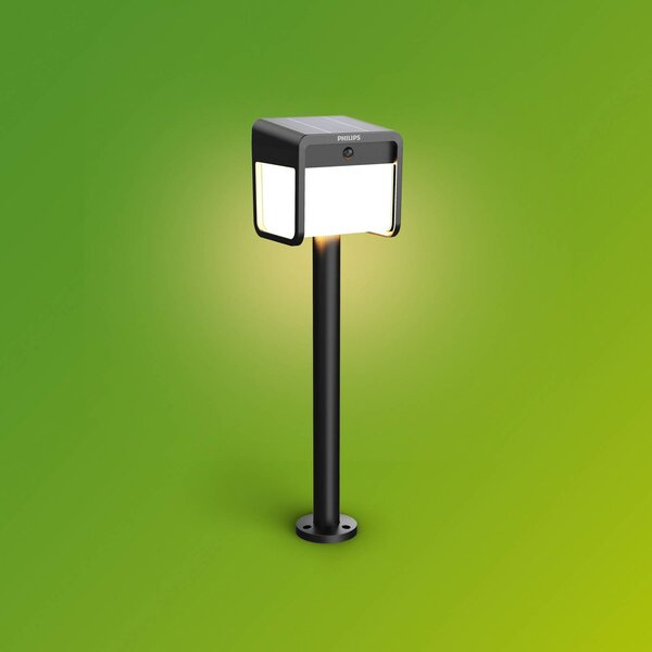Philips Lampada LED con picchetto Ezra UE, plastica, IP44, Nero, Plastica, Moderno