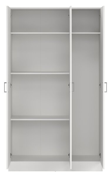 Armadio bianco 3 ante salvaspazio 109x180h cm - Ranuncolo