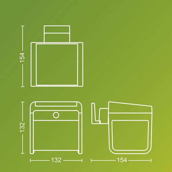 Philips Ezra UE, applique da esterno a LED, plastica, IP44, Nero, Plastica, Moderno, Lampada solare da esterni