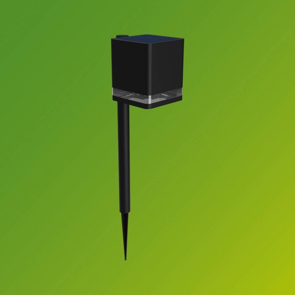 Philips Lampada LED solare con picchetto Virona, nera, IP44 Virona, Nero, Plastica, Moderno, Lampade solari