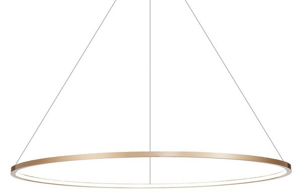 Lampada LED a sospensione Saturno, Ø 100 cm, color oro, 1 luce, 4.000 K Saturno Milagro Lighting, Ottone / Oro, Soggiorno / Sala da pranzo, Alluminio, Moderno