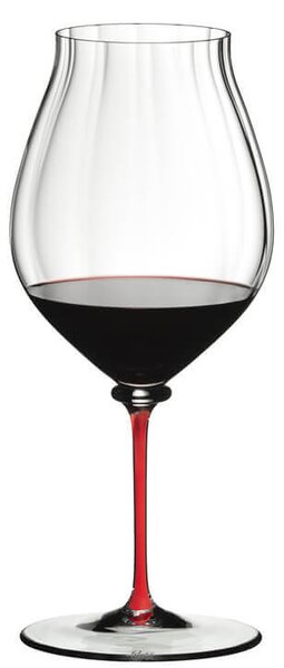 Riedel Fatto A Mano Performance Pinot Noir Calice Vino 83 cl In Cristallo Con Stelo Rosso