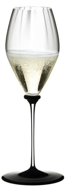Riedel Fatto A Mano Performance Champagne Calice Flute 37,5 cl In Cristallo Con Base Nera