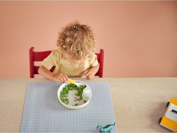 Set di cucchiai da bambini bianco/verde chiaro in plastica 2 pz Little Farm by Little Dutch – Mepal