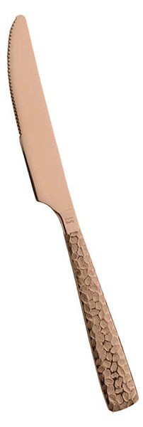 <p> Steel Cutlery Finished In A Splendid Copper colored Shade. Forged And Hammered Handles In A Myriad Of Returns Of Protrusions For A Magical Light-Dark. 100% Compatible Food. Washable In Dishwasher. Italian Manufacture. </p>