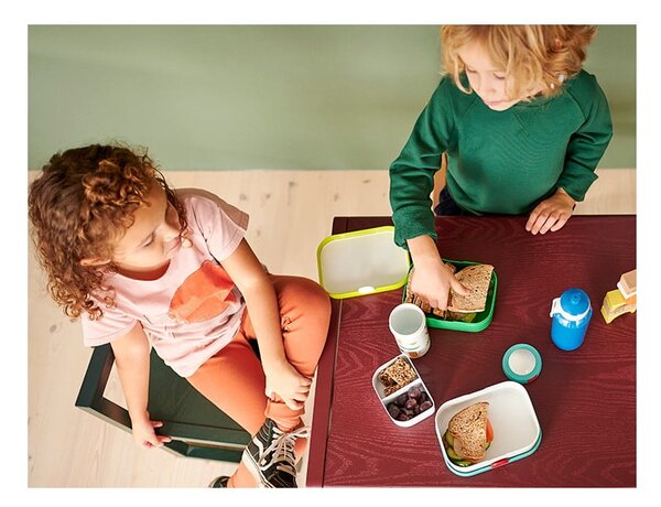 Portapranzo per bambini bianco/verde chiaro in plastica Little Farm by Little Dutch – Mepal