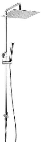 Colonna doccia Sunset di Jacuzzi | Rubinetteria con soffione ultrapiatto 25x25 cm e deviatore