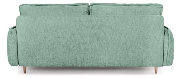 Divano letto verde in tessuto bouclé 215 cm Patti - Bonami Selection