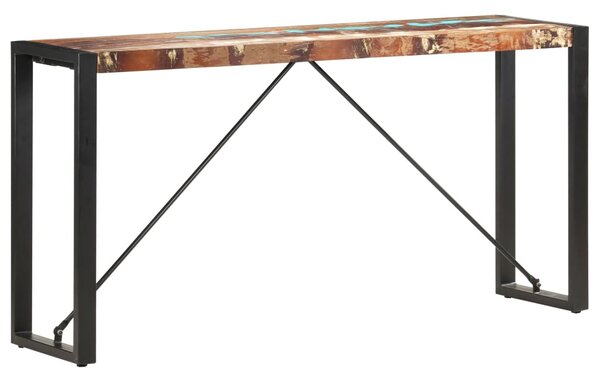 Tavolo Consolle 150x35x76 cm in Legno Massello di Recupero