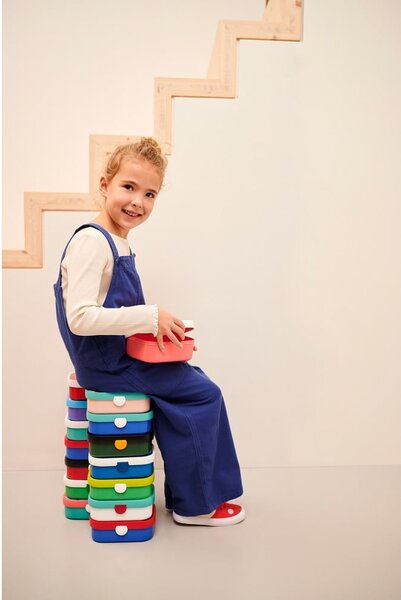 Portapranzo per bambini bianco/verde chiaro in plastica Little Farm by Little Dutch – Mepal
