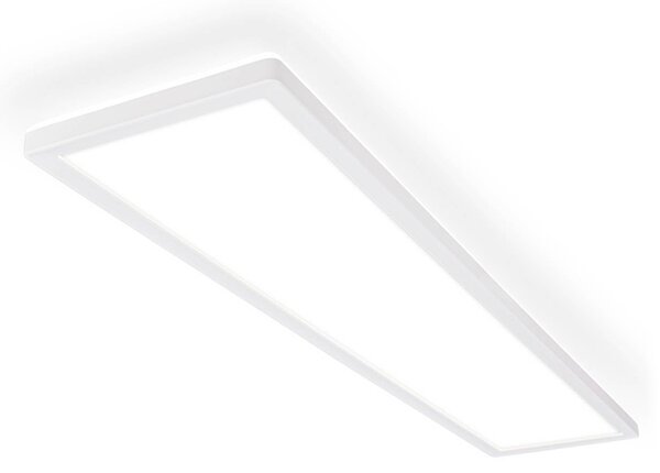 Briloner Plafoniera a LED Tava A, Bianco / Opale, Soggiorno / Sala da pranzo, Plastica, Moderno, Plafoniera LED