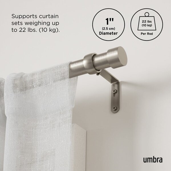 Mantovana estensibile in acciaio inox 91 - 168 cm Cappa - Umbra