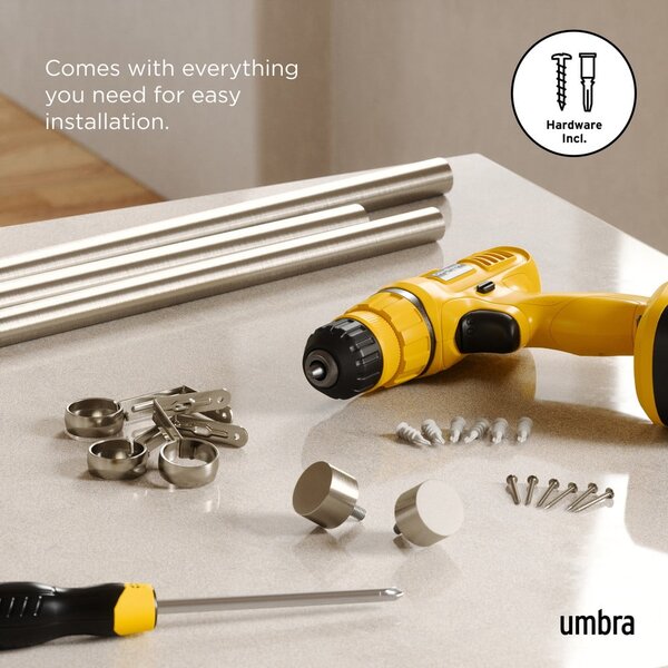 Mantovana estensibile in acciaio inox 168 - 305 cm Cappa - Umbra