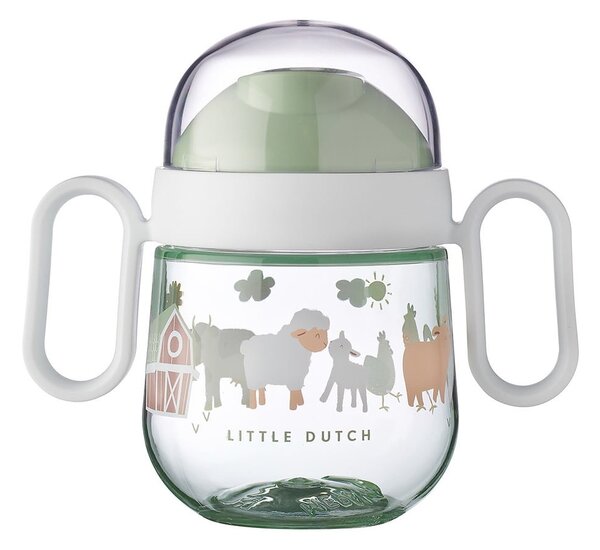 Tazza per bambini verde chiaro in tritolo 200 ml Little Farm by Little Dutch – Mepal