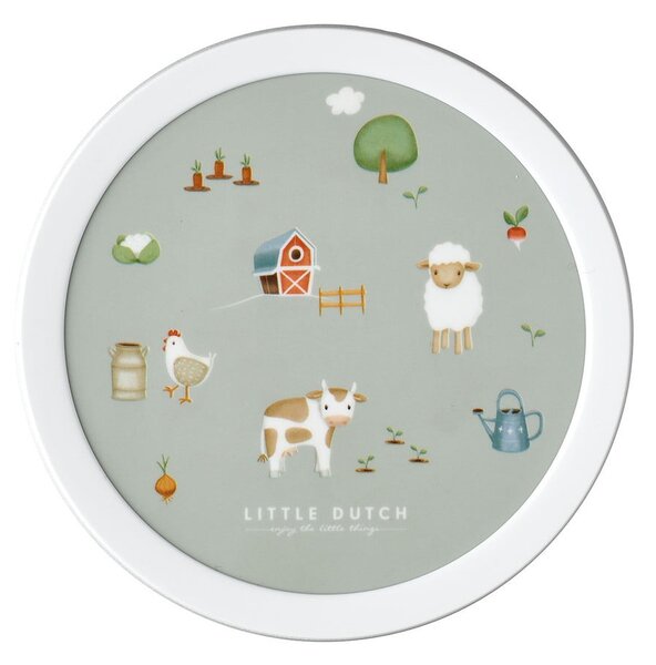 Portapranzo per bambini verde chiaro in plastica Little Farm by Little Dutch – Mepal
