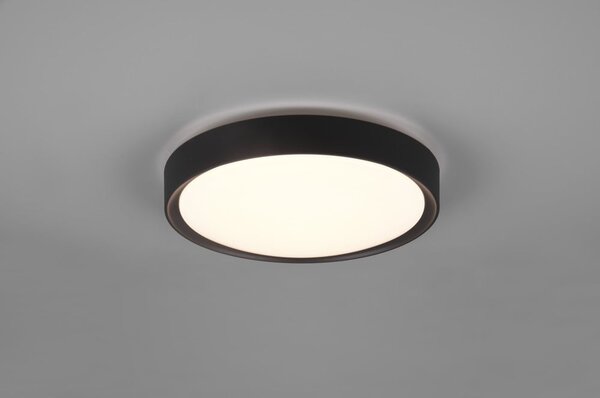 Nero opaco Apparecchio da soffitto a LED ø 33 cm Clarimo - Trio