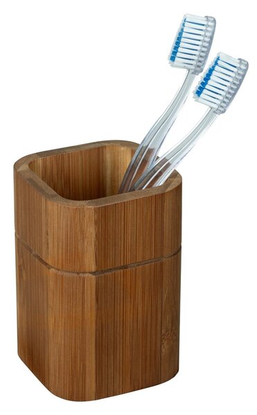 Tazza in bambù marrone per spazzolini da denti Serro - Wenko