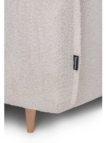 Divano letto in tessuto bouclé beige 215 cm Patti - Bonami Selection