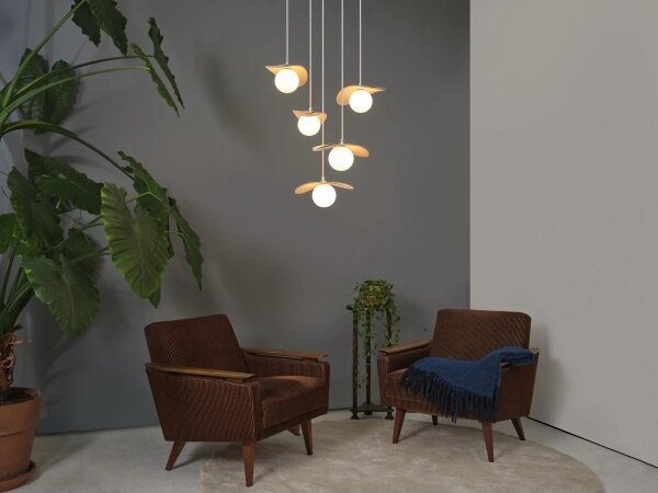 Osram - Lampadario a sospensione su cavo DECOR PEARL 5xG9/5W/230V beige
