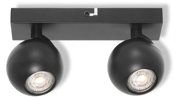 Osram - Faretto SPOT SPHERAL 2xGU10/6W/230V nero