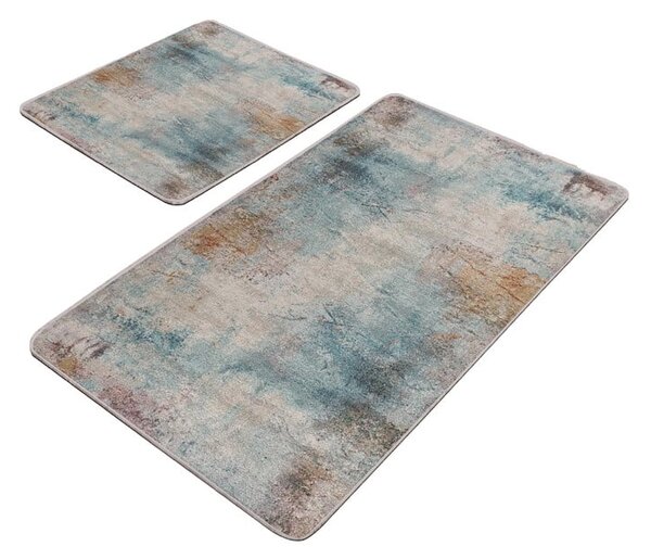 Tappetini da bagno grigio-blu in set di 2 pezzi 60x100 cm - Mila Home