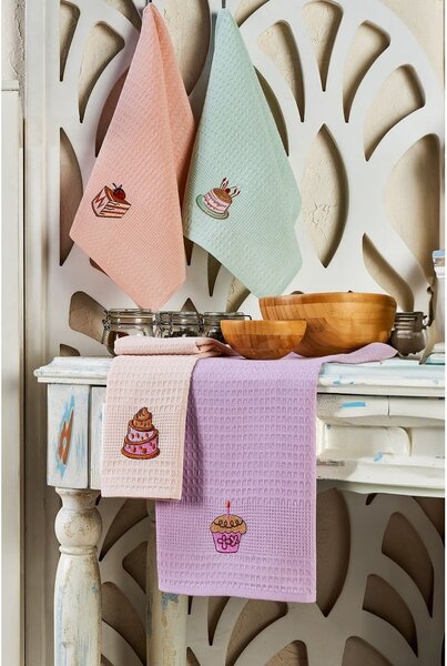 Set di strofinacci in cotone 6 pz 40x60 cm Cake – Foutastic
