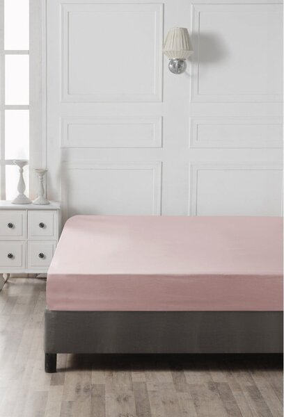 Lenzuolo con angoli rosa in cotone 140x200 cm – Mijolnir