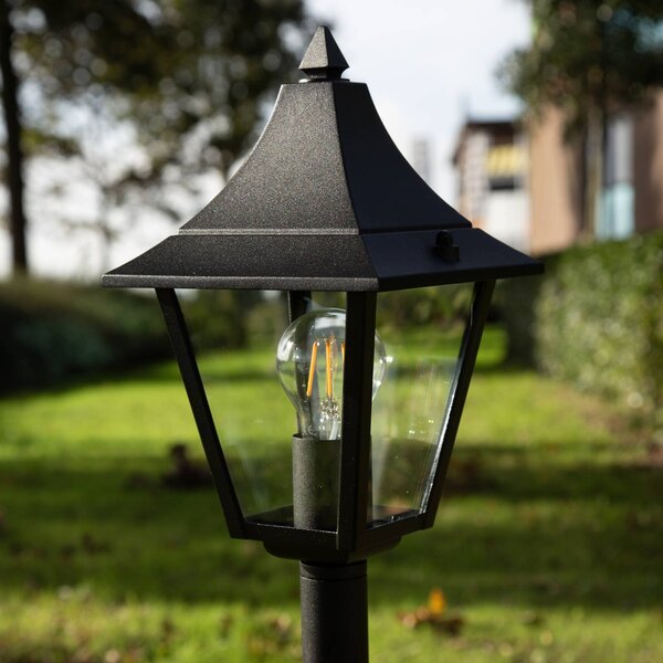 K.S. Verlichting Lampioncino da giardino Livorno, dimmerabile, Nero, Alluminio, Campagna / Rustiche, Lampada da esterni