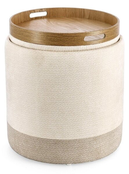 Poggiapiedi beige Deva – Bizzotto