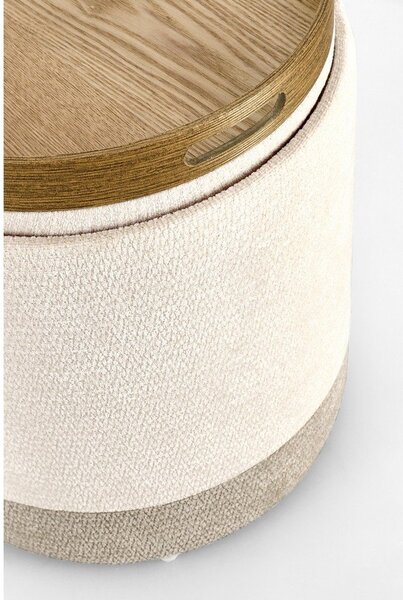Poggiapiedi beige Deva – Bizzotto