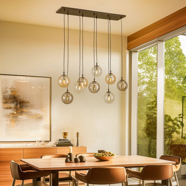Lampada a sospensione Glassy EMIBIG LIGHTING, dimmerabile, Nero, Soggiorno / Sala da pranzo, Metallo, Moderno, Lampada a sospensione