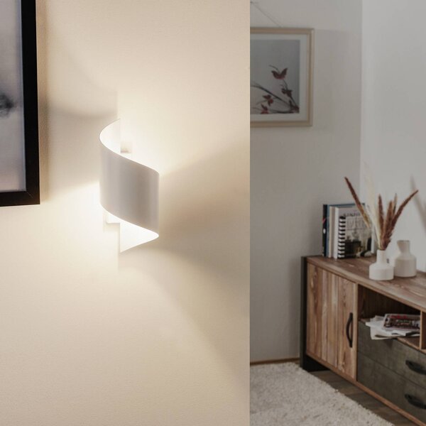 Applique da parete Spiner EMIBIG LIGHTING, dimmerabile, Bianco / Opale, Soggiorno / Sala da pranzo, Metallo, Moderno, Applique