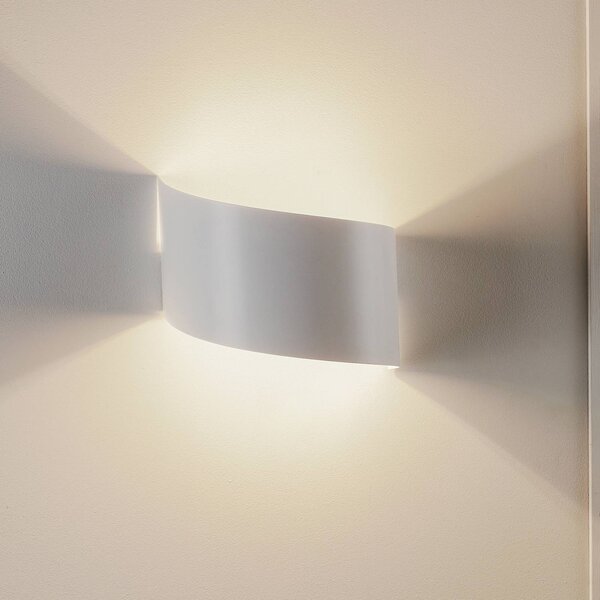 EMIBIG LIGHTING Applique da parete Vero, dimmerabile, Bianco / Opale, Soggiorno / Sala da pranzo, Metallo, Moderno, Applique