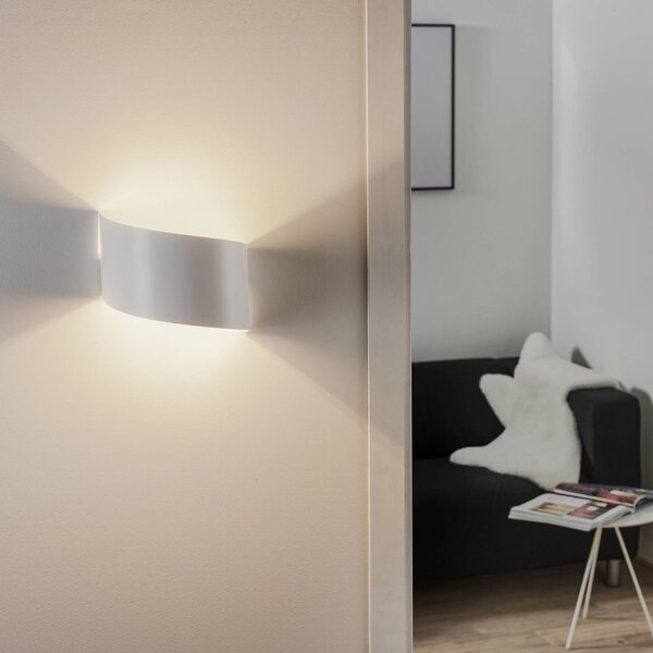 EMIBIG LIGHTING Applique da parete Vero, dimmerabile, Bianco / Opale, Soggiorno / Sala da pranzo, Metallo, Moderno, Applique