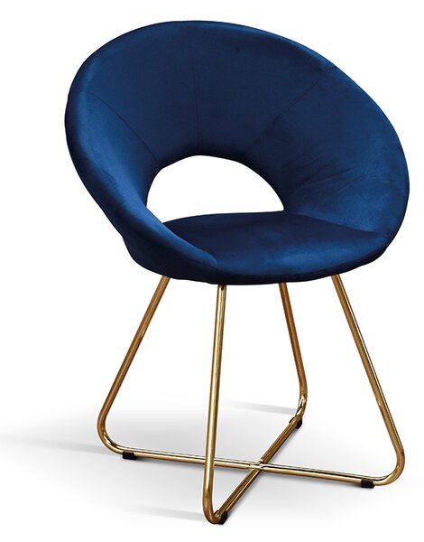 Sedia <b> Iris </b> <br> <b> set da 2 sedie </b> Blu