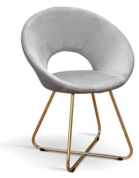 Sedia <b> Iris </b> <br> <b> set da 2 sedie </b> Grigio