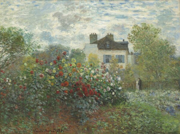 Riproduzione The Artist's Garden in Argenteuil 1873, Claude Monet