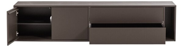 Mobile TV marrone scuro in pino massiccio 200x45x44 cm Settle Down – vtwonen